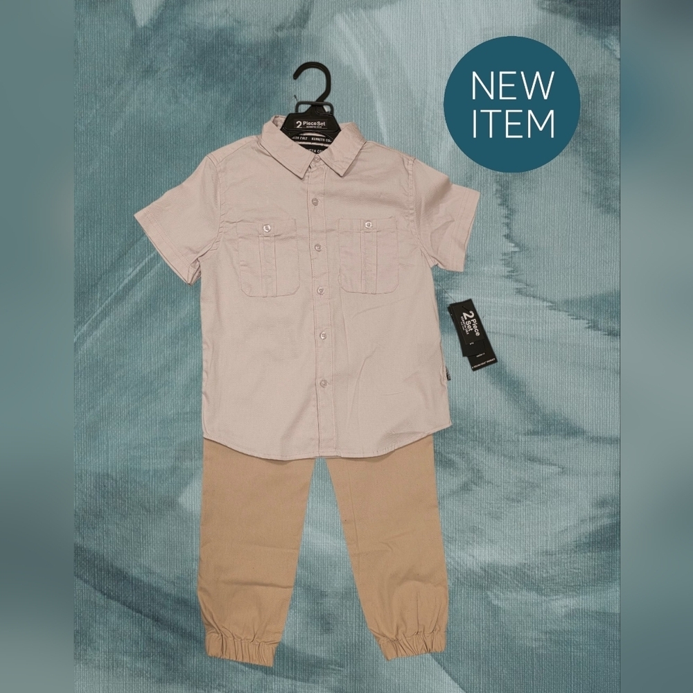 🆕️ Kenneth Cole New York Kids Matching Set in Light Lavender and Tan